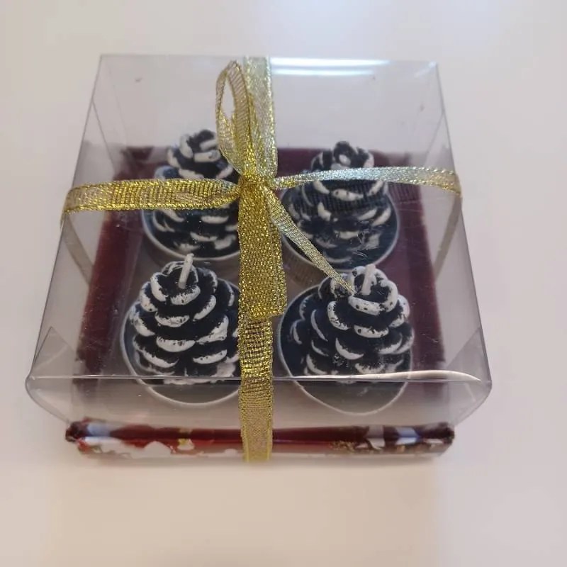 DECOLED Svíčky, 3,5 x 5 cm, 4 kusy