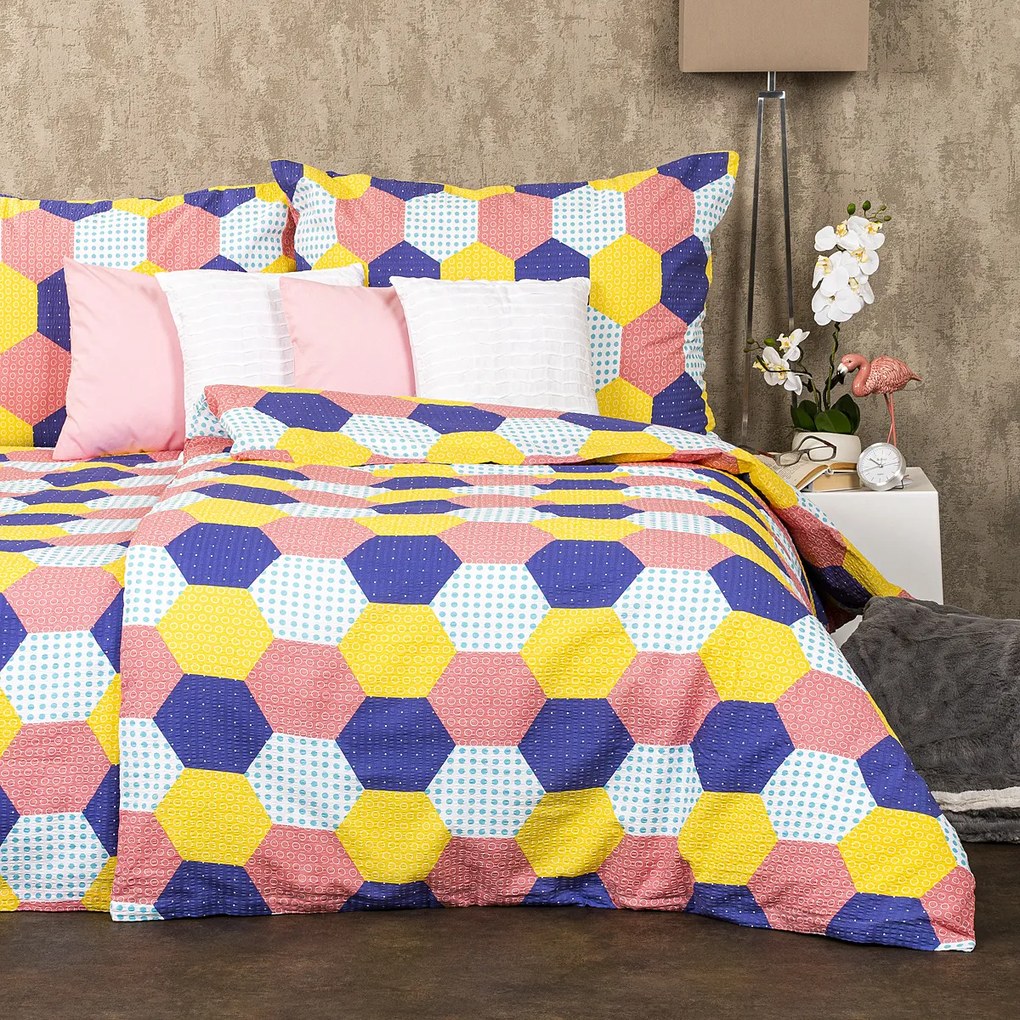 4Home Krepové obliečky Patchwork pastel