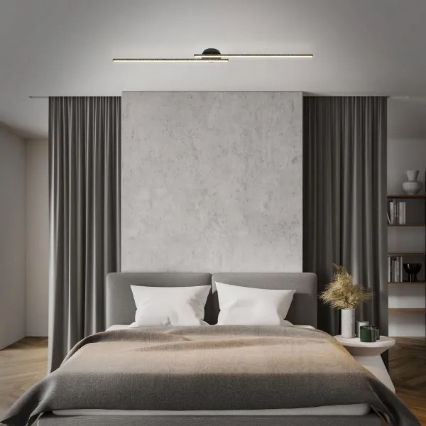 Briloner 3717-025 - LED Prisadený luster REY 2xLED/12W/230V čierna