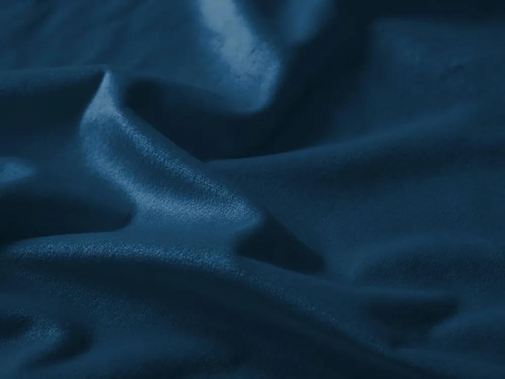 Biante Veľký zamatový oválny obrus Velvet Premium SVP-001 Petrolejovo modrá 200x260 cm