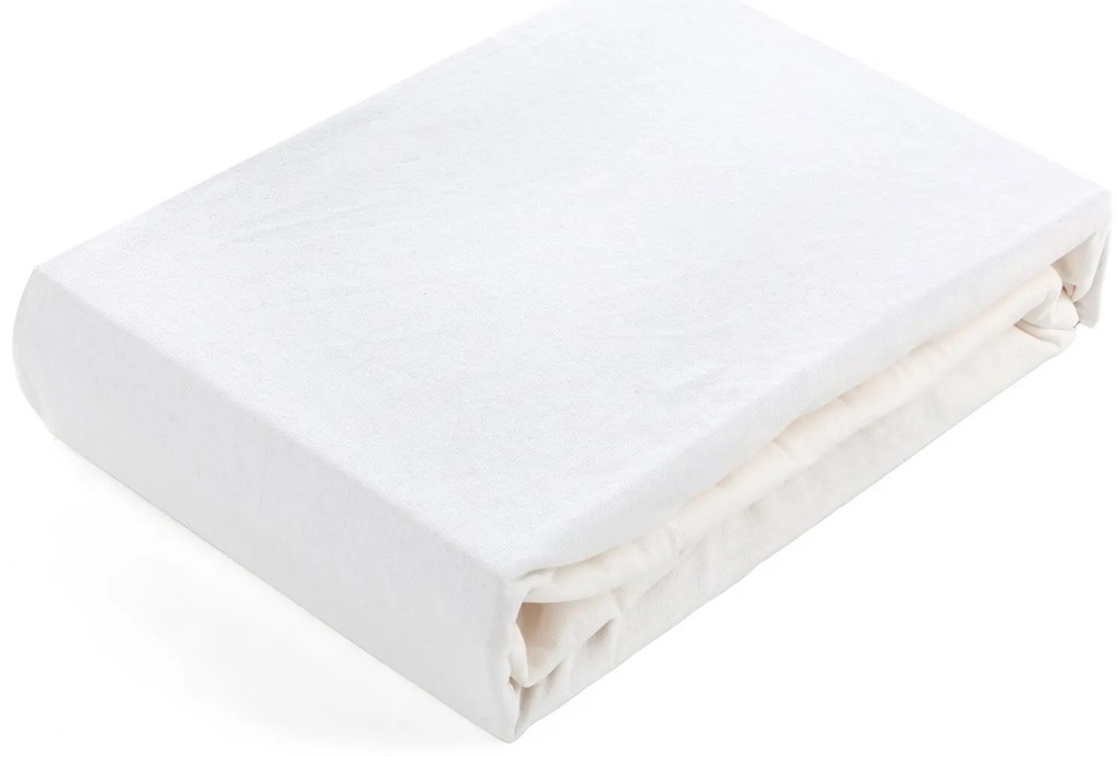 JERSEY PRESTIERADLO 140X200 CM, VÝŠKA 30 CM KRÉMOVÉ