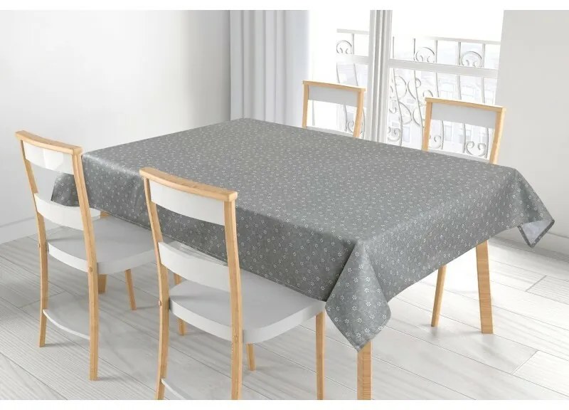 Bellatex Obrus Adéla Kvitnúci kvet sivý , 120 x140 cm