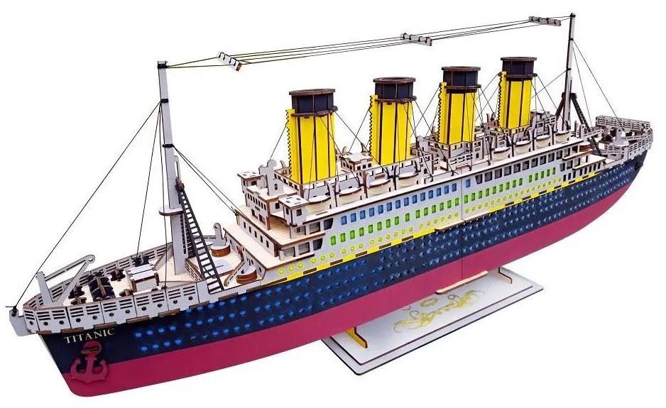 Woodcraft - Drevené 3D puzzle Titanic