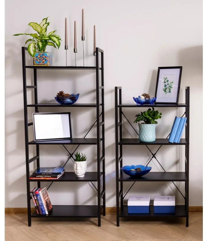 Regál Loftys R4 60 cm čierny