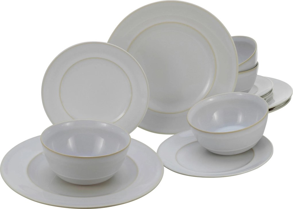 XXXLutz KOMBINOVANÝ SERVIS ANTIQUE OFFWHITE 12-dielne Creatable - Online Only bytové doplnky - 007768096301