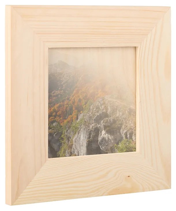 ČistéDrevo Drevený fotorámik na stenu 18.5 x 18.5 cm