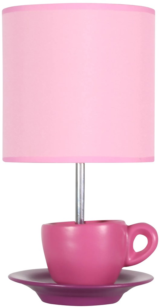 CLX Dizajnová stolná lampička CIRO, ružová