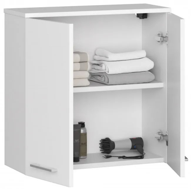 Kúpeľňová skrinka FIN W 60 cm 2D biela