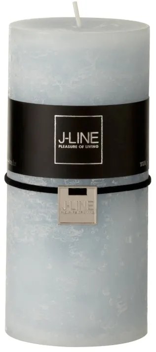 Modrá nevonná sviečka valec L Blue - Ø 7*15 cm/72h