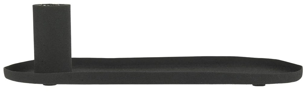 IB Laursen Čierny kovový svietnik CANDLE HOLDER