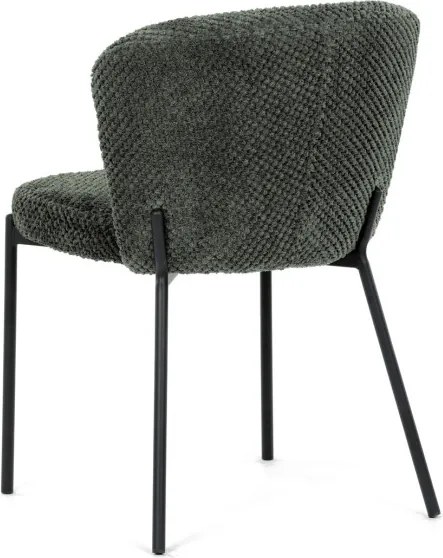 Jedálenská stolička bouclé, zelená CT-W1077 GRN2