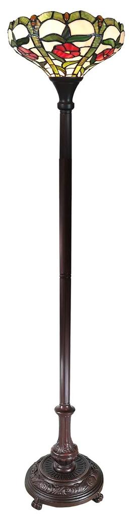 Stojaca lampa Tiffany Rouge - Ø 31 * 186 cm