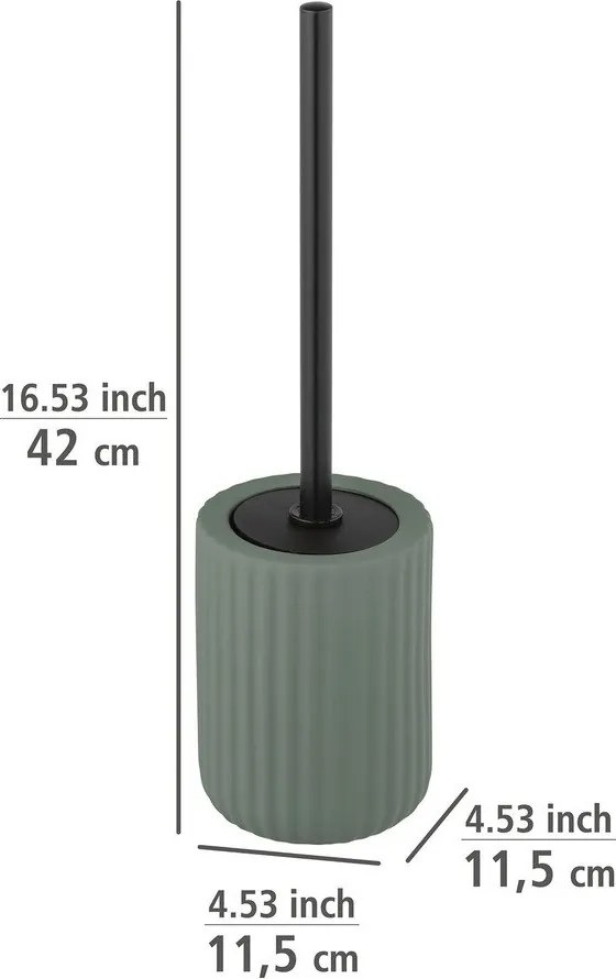 Zelená keramická toaletná kefa Wenko Belluno