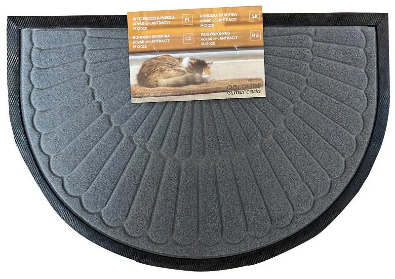 Rohožka mušla 40x60 Antracit Mx1025