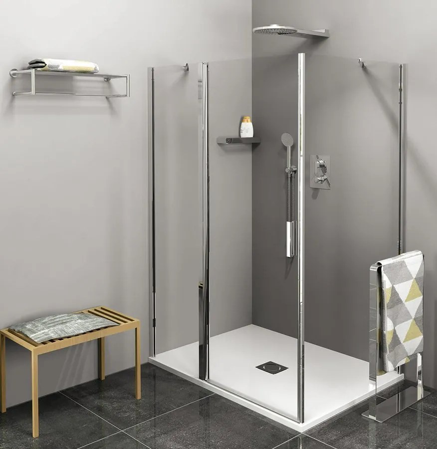 Polysan Polysan, ZOOM obdĺžniková sprchová zástena 1400x700mm L/P varianta, ZL1314ZL3270