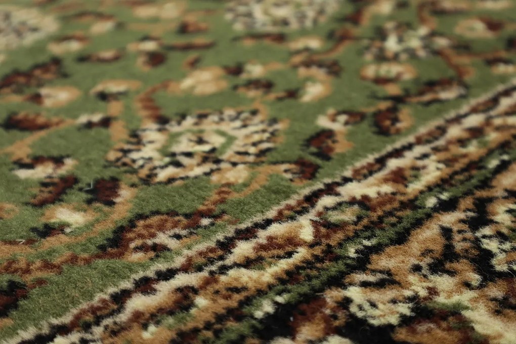 Weltom, Behúň na mieru Samira New 12003-023 green, šíre 120 cm, zelená, chodba / predsieň