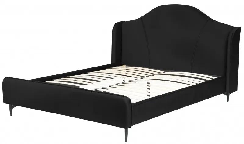 Čalúnená posteľ Sunrest 160x200 čierna