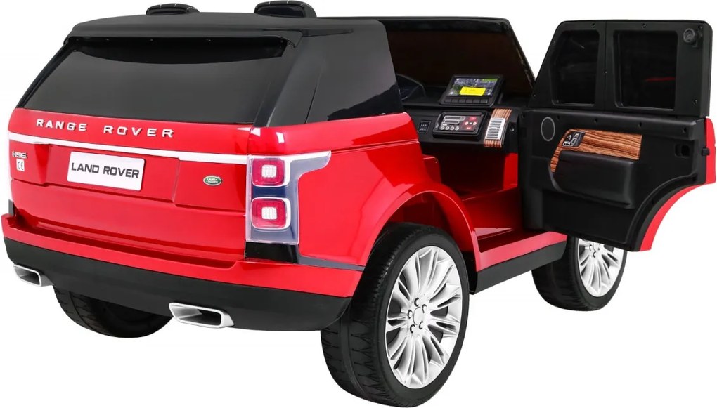 Ramiz Range Rover HSE Maľované auto pre 2 deti Červené SUV + diaľkové ovládanie + audio panel