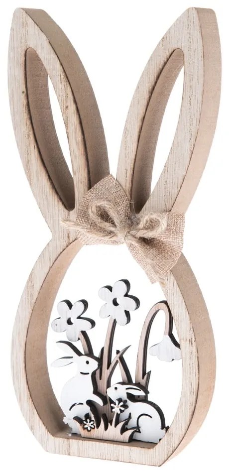 Drevená dekorácia v tvare zajaca - Dakls