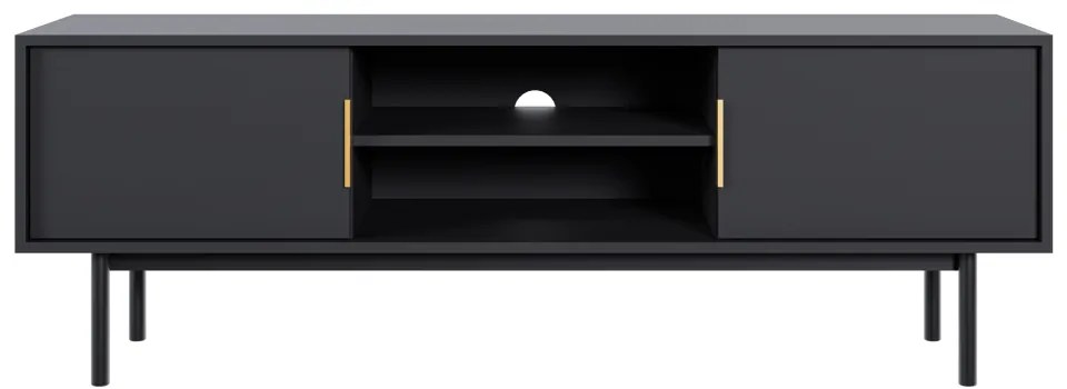 Televízny stolík VIVALA, čierna