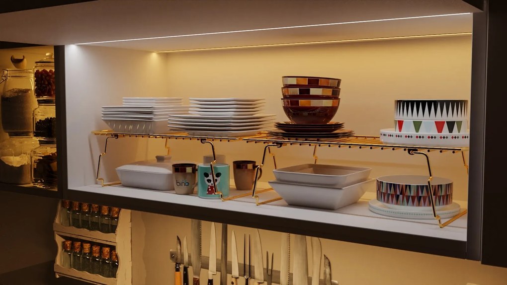 Univerzálny kovový stojan DOLAP zlatý