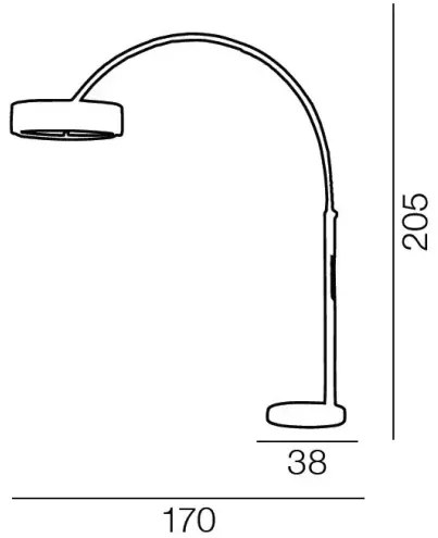 Škandinávska lampa Aruba