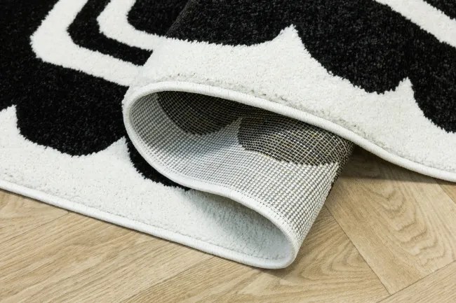 Detský koberec LIMA M138A čierny / biely