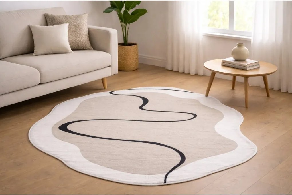 TA Koberec HJ-BBK12 BÉŽOVÁ WISP BBK Rozmer: 180x250 cm