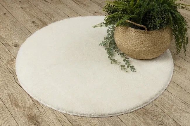 Kúpeľňový koberček SANTA biely kruh