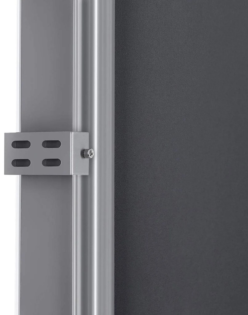 Boční markýza 160x350 cm kouřově šedá