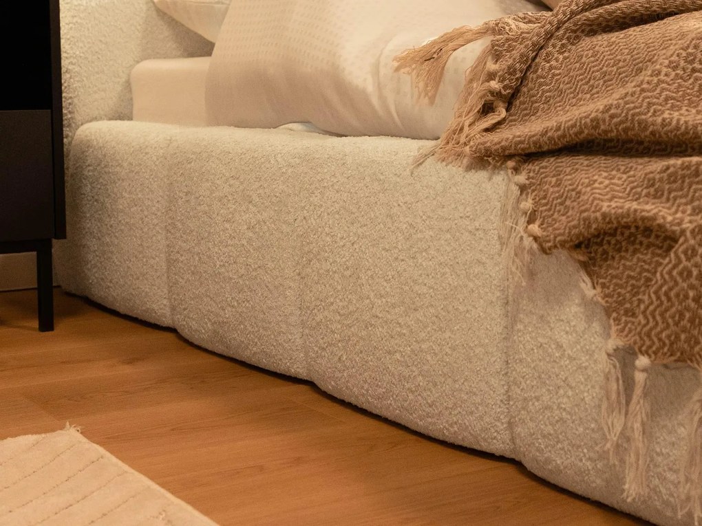 Čalúnená posteľ Ubipra Boucle, Rozmer postele: 140x200, Farby: Abriamo 04