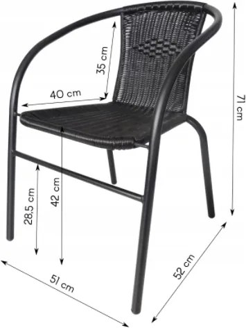 Bestent Záhradná stolička HORTUS