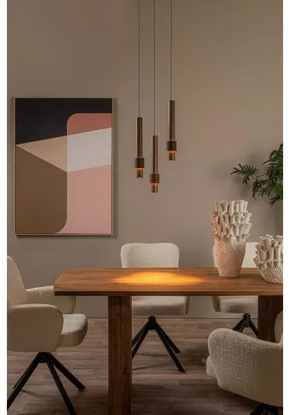 Lucide 24402/15/96 - LED Stmievateľný luster na lanku MARGARY 3xLED/4W/230V mosadz