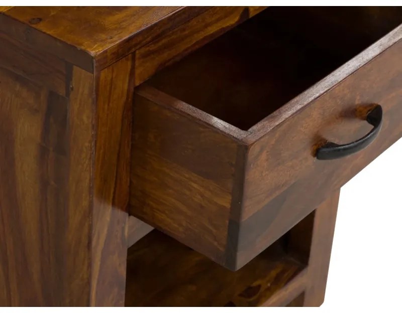 furniture-nabytek.cz - Masívny nočný stolík Palison z palisandru, lakovaný, hnedý
