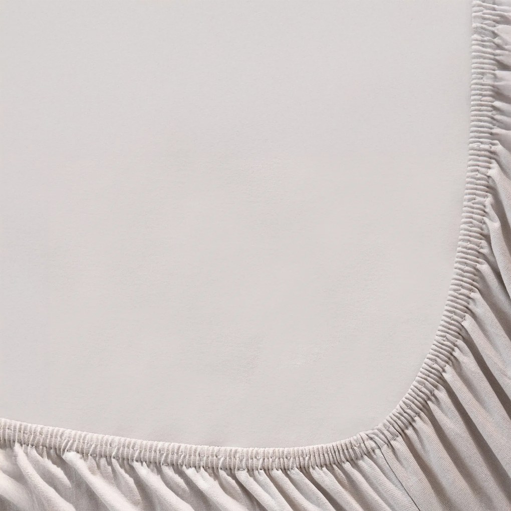 Goldea jersey elastická plachta - sivohnedá 200 x 220 cm