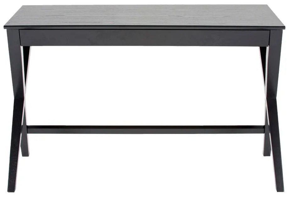 Čierny písací stôl so zásuvkou Actona Writex