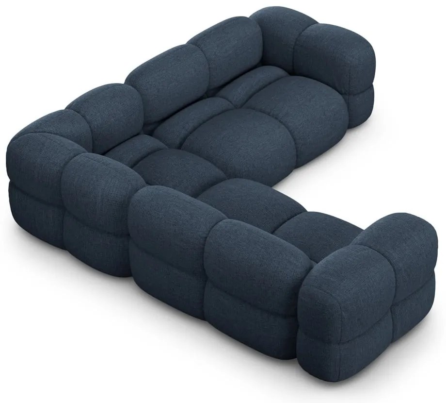 Tmavomodrá rohová pohovka Loretto – Cosmopolitan Design