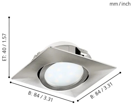 Eglo 95846- SADA 3x LED podhľadové svietidlo PINEDA 1xLED/4,9W/230V