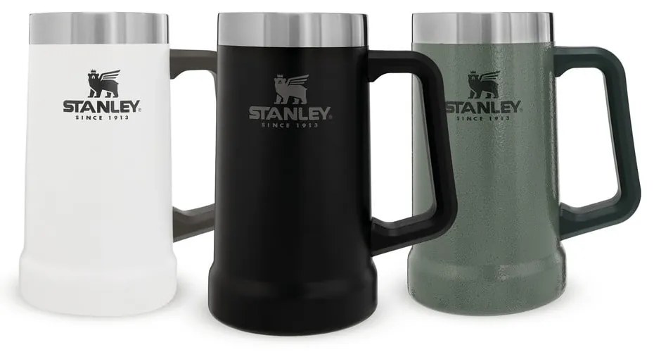 Čierny termo hrnček z nehrdzavejúcej ocele 700 ml The Big Grip Beer Stein Black – Stanley