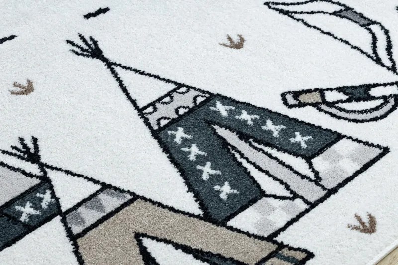 Hanse Home, Detský kusový koberec Fun Indian cream, 180x270, biela, detská izba