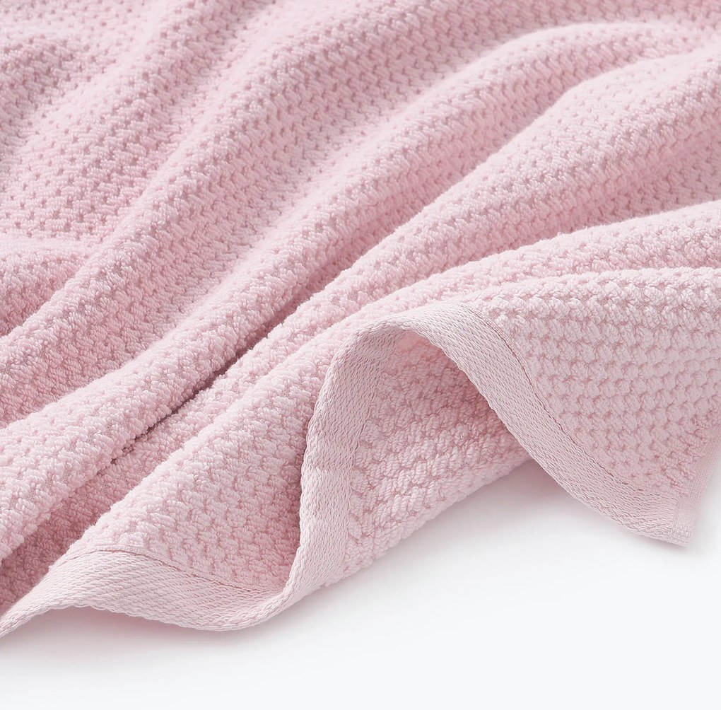 Goldea bavlnený froté uterák / osuška micro pure - pastelovo ružový 50 x 100 cm