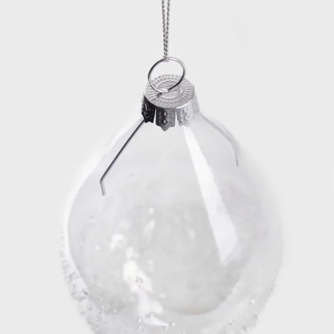 Vianočná ozdoba FJER mrazené sklo 711541