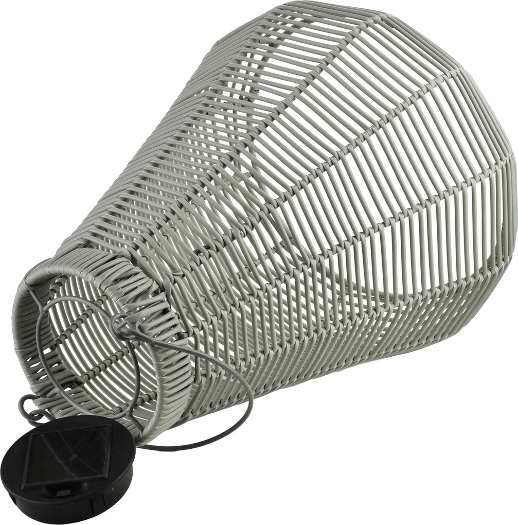 Solárny lampáš SOKKE 33/45 sivý