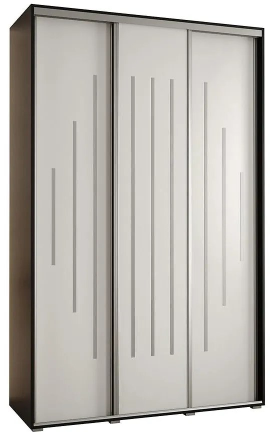 Skriňa 45 Canaris 12 170 čierna/biela/silver