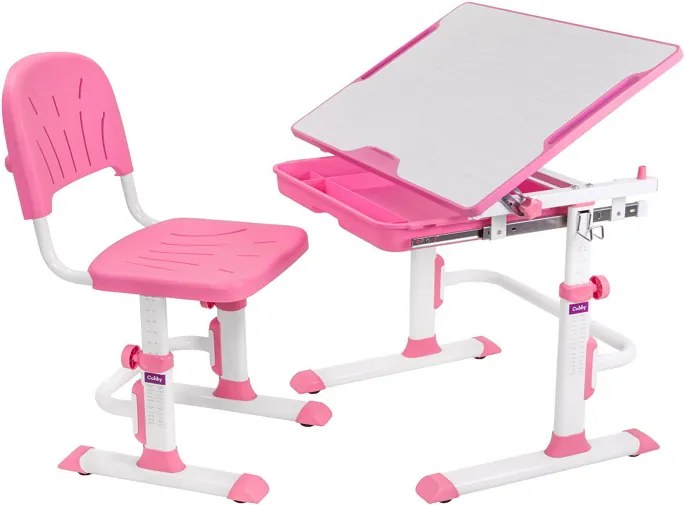 FD Rastúci stôl a stolička Lupin - viac farieb Farba: Ružová