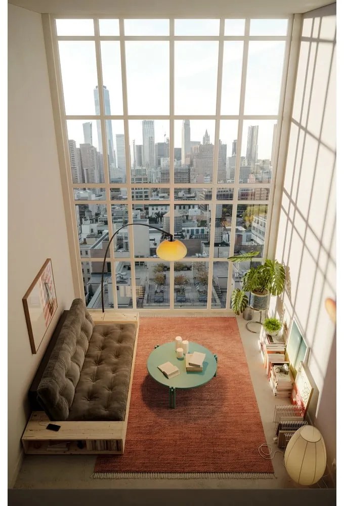 Tmavomodrá rozkladacia pohovka 244 cm Base – Karup Design