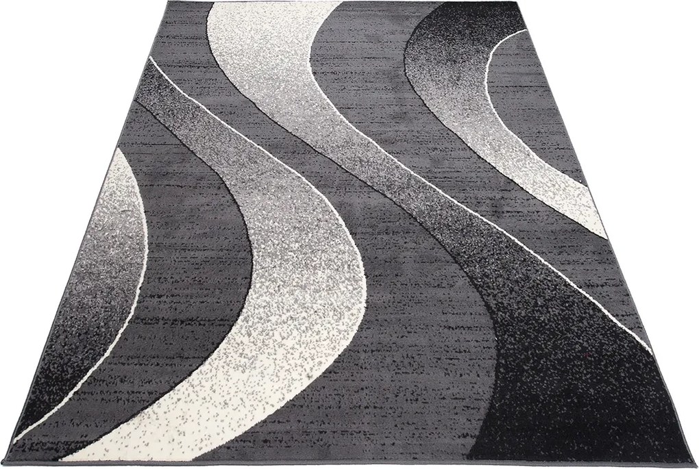 TA Koberec K857A DARK GRAY CHEAP PP CRM Sivý Obdĺžnikový Rozmer: 60x100 cm