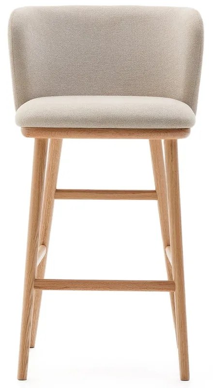 Béžová barová stolička (výška sedadla 65 cm) Ciselia – Kave Home