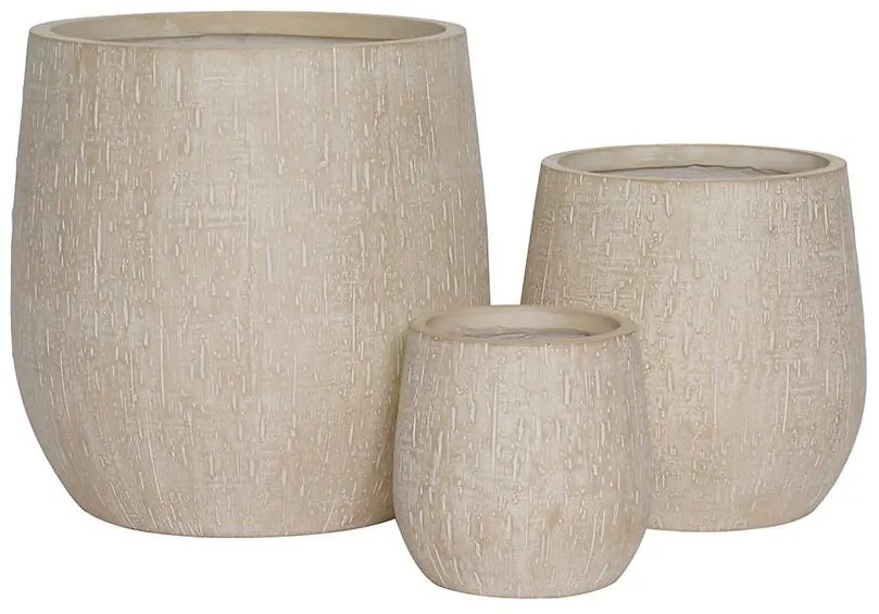 Kvetináč LT14922-3S 32x32x32 P252A béžová