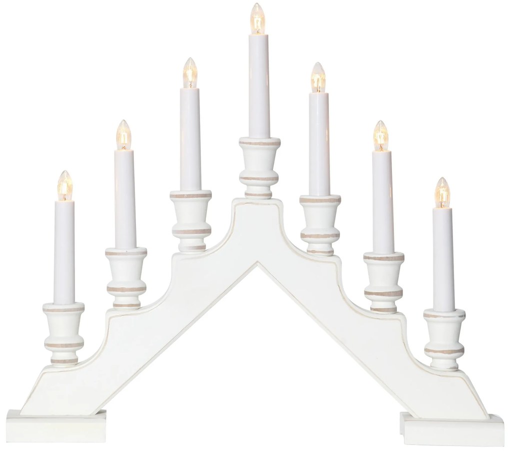 STAR TRADING Elektrický svietnik Sara White